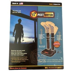 Peet Dryer Electric Boot Shoe Dryer, NEW